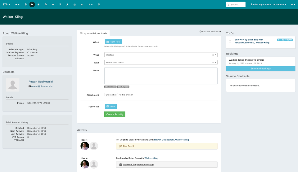 screenshot of STS Cloud